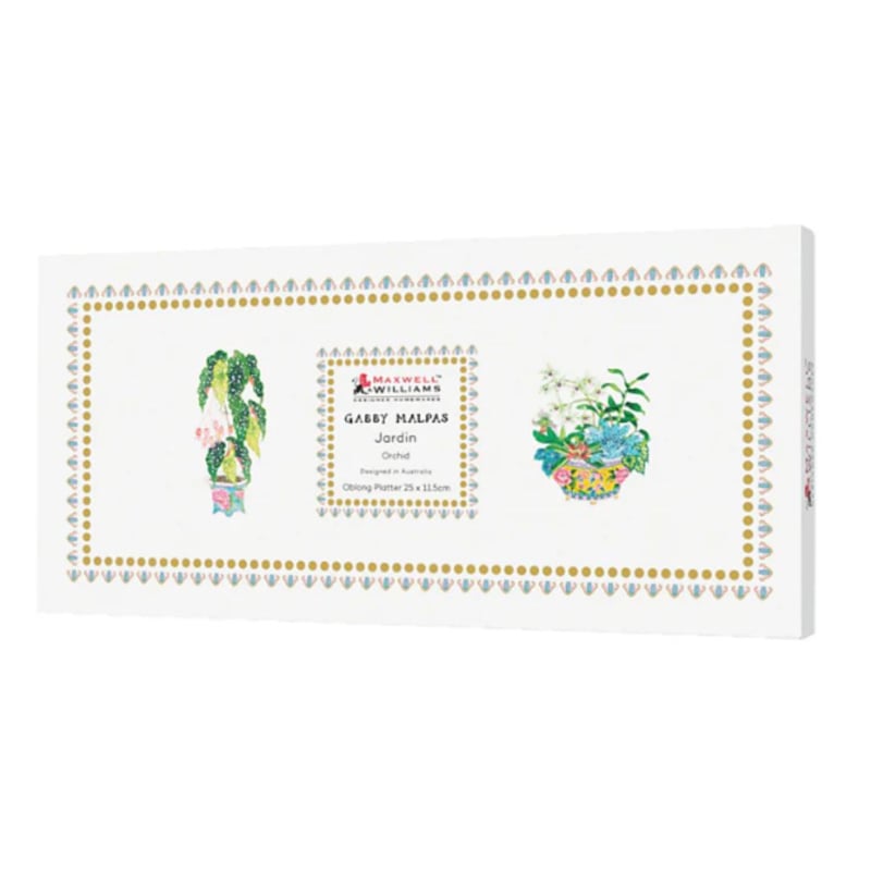 Maxwell and Williams Jardin Orchid Serving Platter - 11.5x25 cm