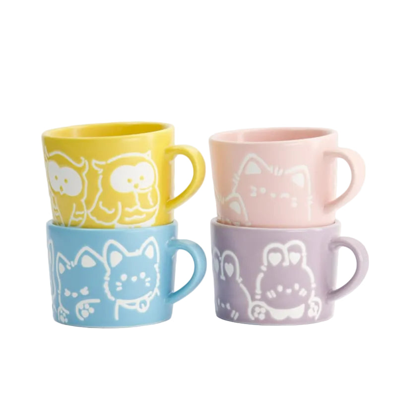Tokyo Design Studio Kawaii Mugs set/4 - 150ml