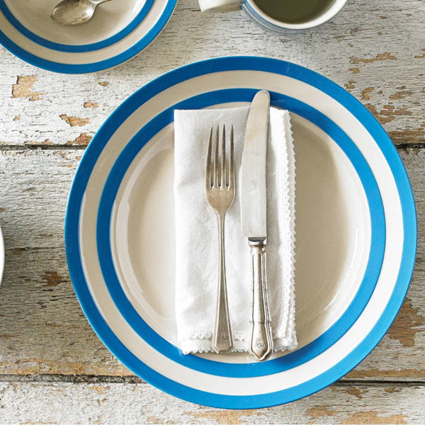 Cornishware Cornishblue Mittagsteller ⌀24,5 cm