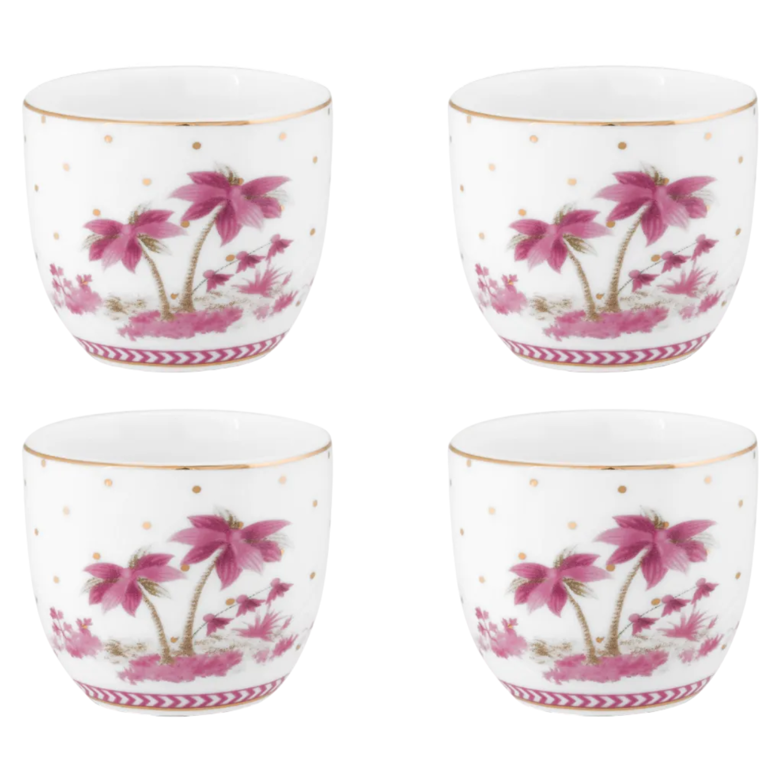 Pip Studio Jolie Roze Eierdoppen Set van 4