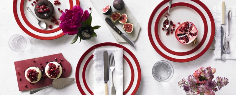 Cornishware Red breakfast plate ⌀22cm