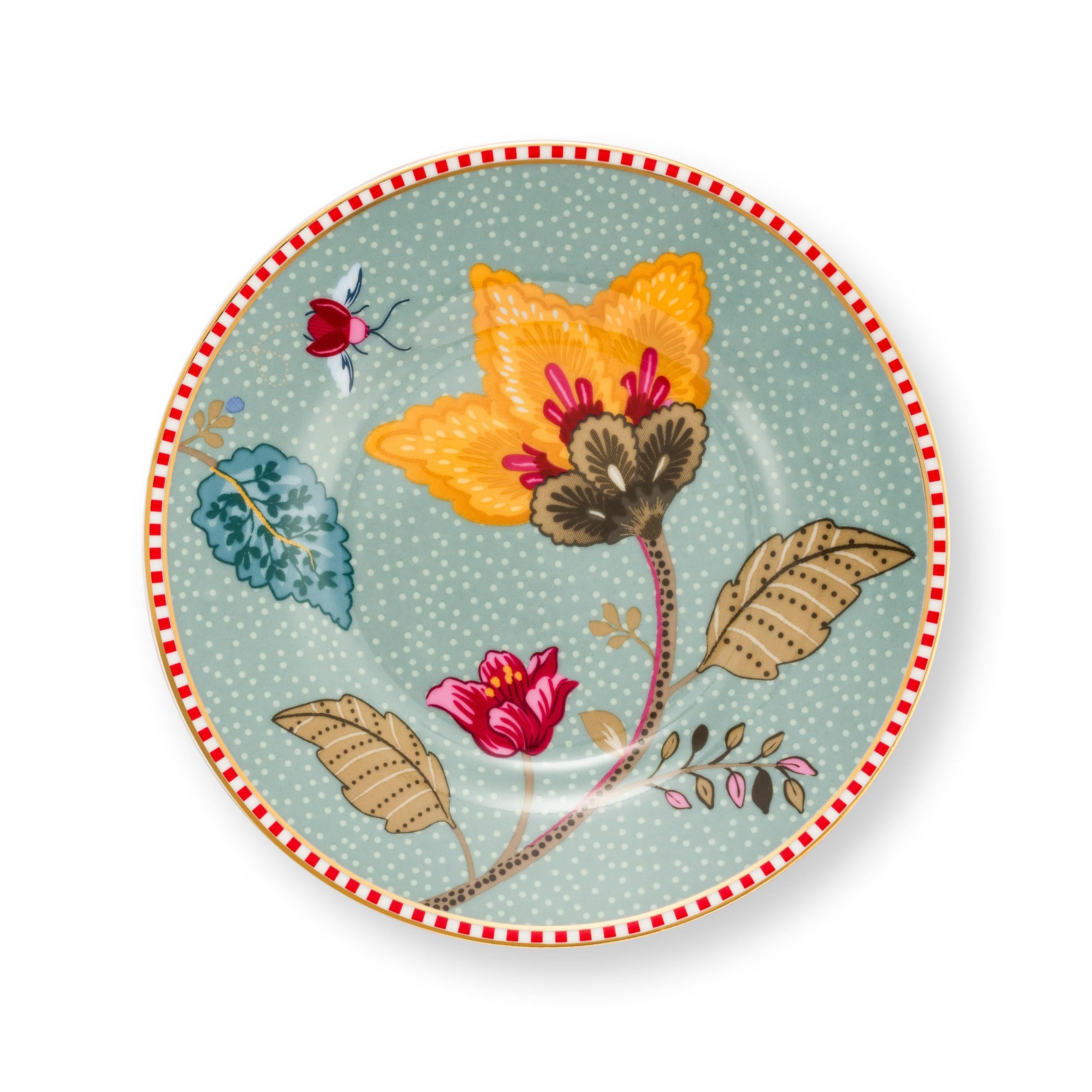Pip Studio Blooming Tales Fantasy Blue Petit Four bord - ø12cm