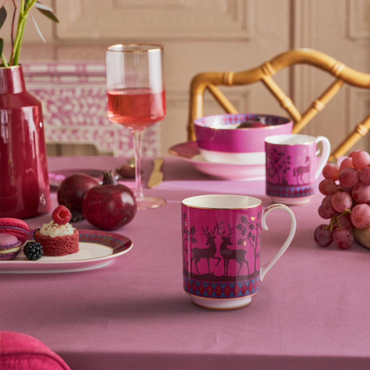 Sfeerbeeld van de roze collectie Deerest darling Pink van Pip Studio
