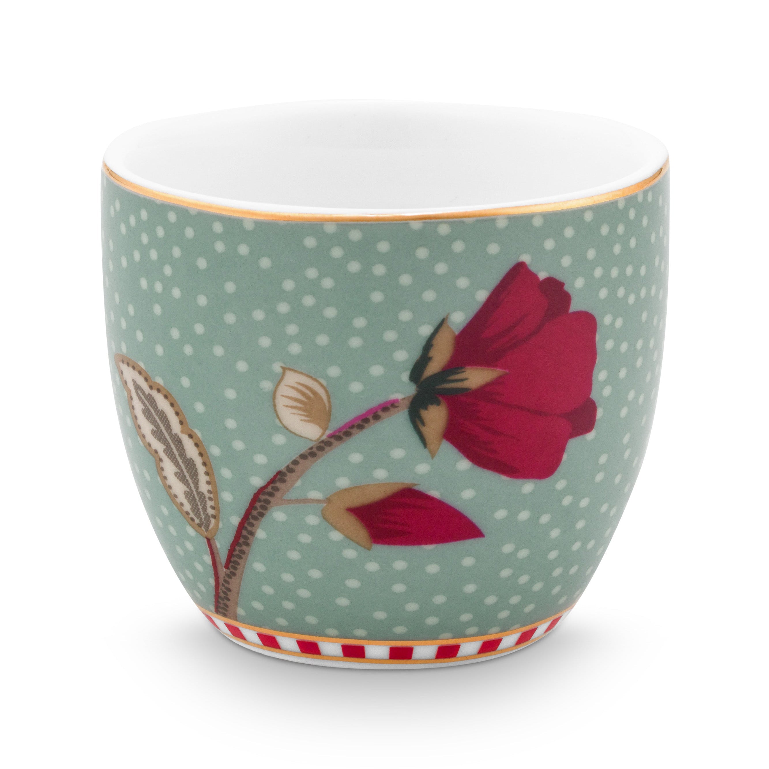 Pip Studio Blooming Tales Fantasy Blue eierdoppen set van vier