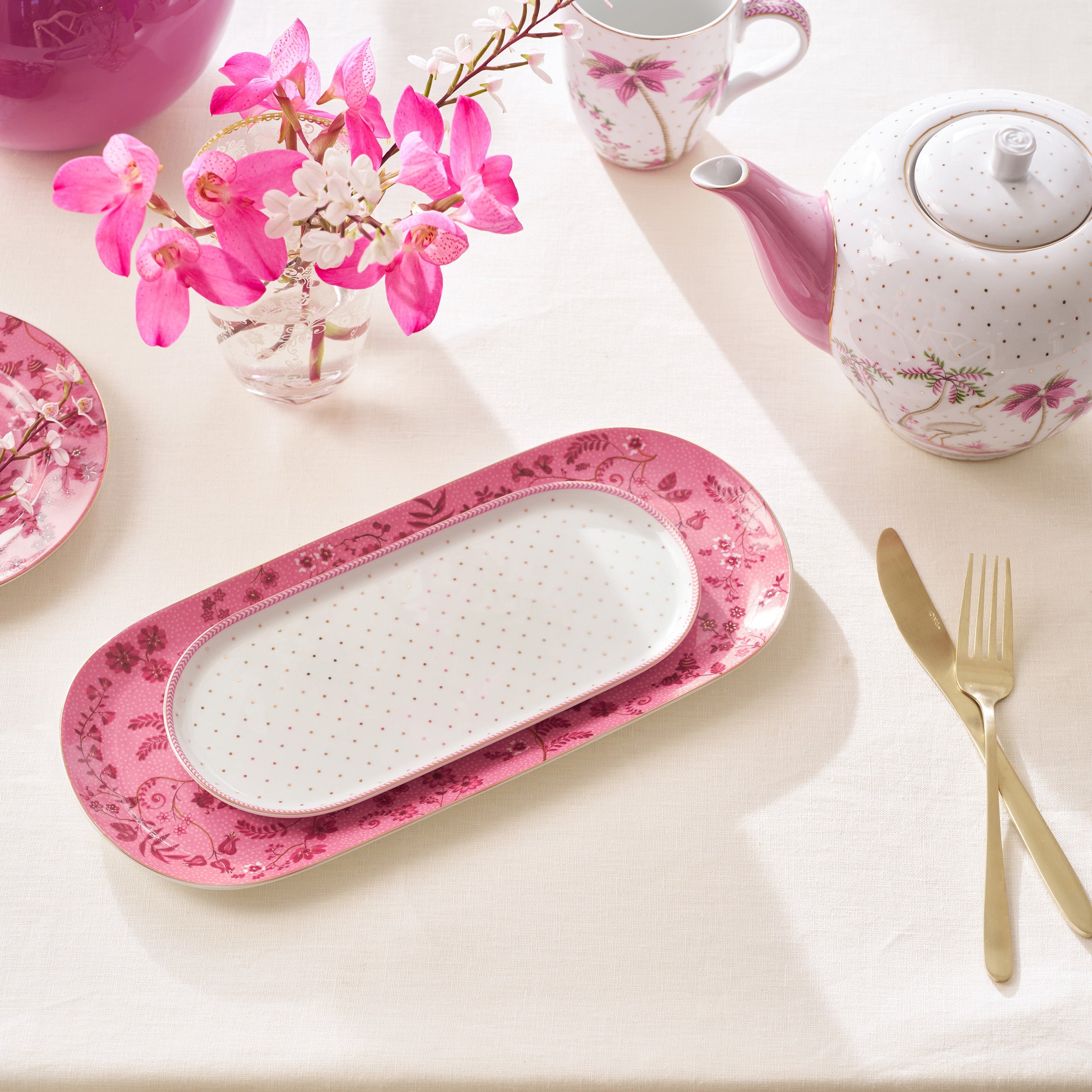 Pip Studio Jolie Pink Serveerschaal - 25x12 cm