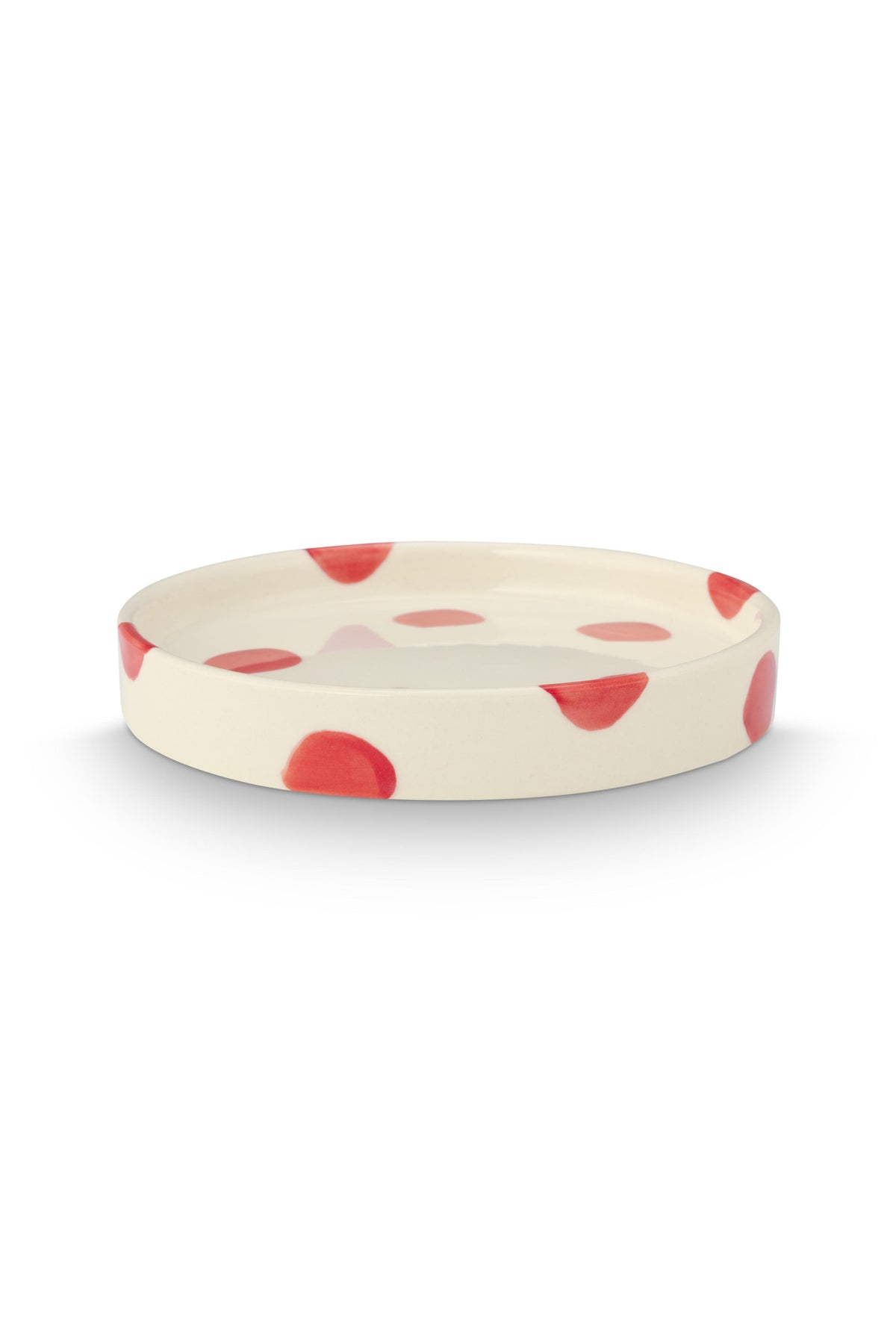 VT Wonen Dots Gebaksbord 13 cm Rood