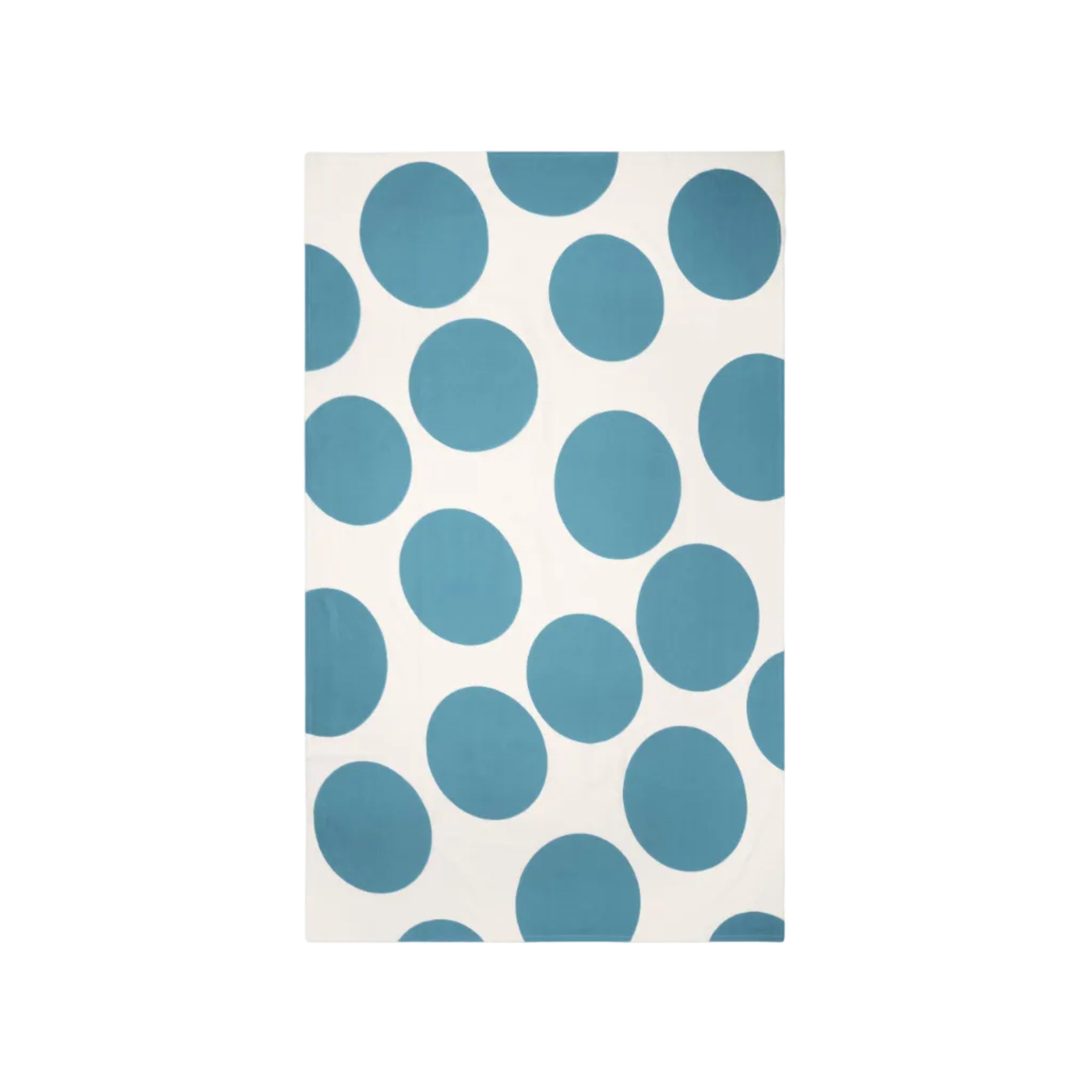 VT Wonen tafelkleed Dots in blauw met stippenpatroon, gemaakt van 100% katoen.