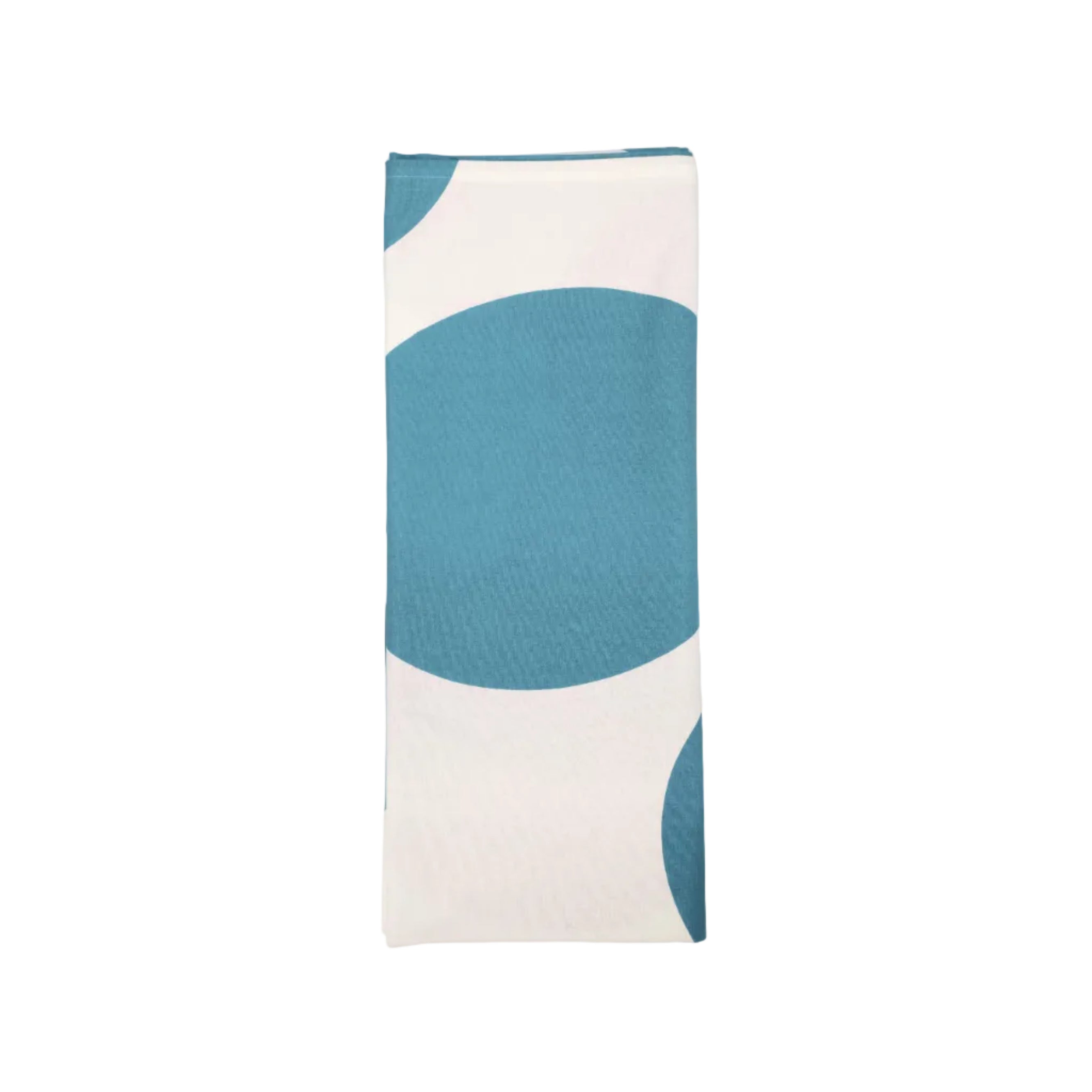 VT Wonen tafelkleed Dots in blauw met stippenpatroon, gemaakt van 100% katoen.