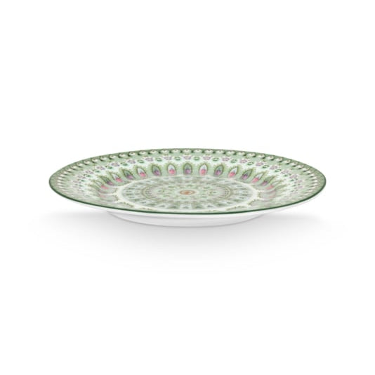 Pip Studio Lily & Lotus Gebaksbordje licht groen 17 cm