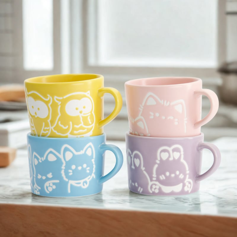 Tokyo Design Studio Kawaii Mugs set/4 - 150ml