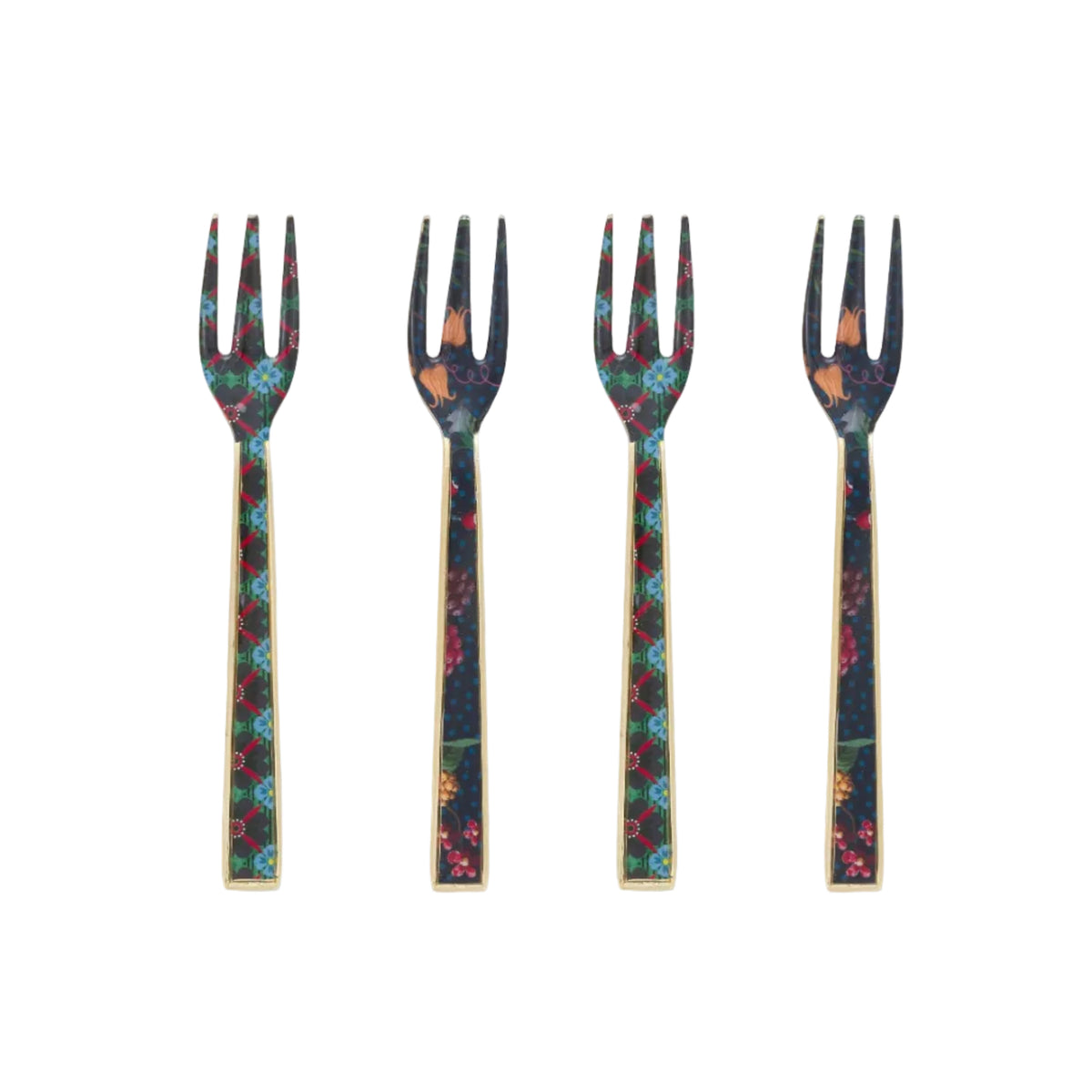 Pip Studio Berry Blues Enamelled Pastry Forks - Set of 4