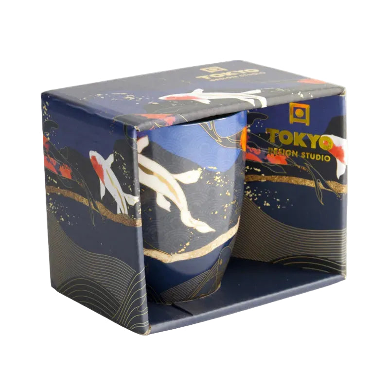 Tokyo Design Studio Goldfish Blue Mok - 340ml