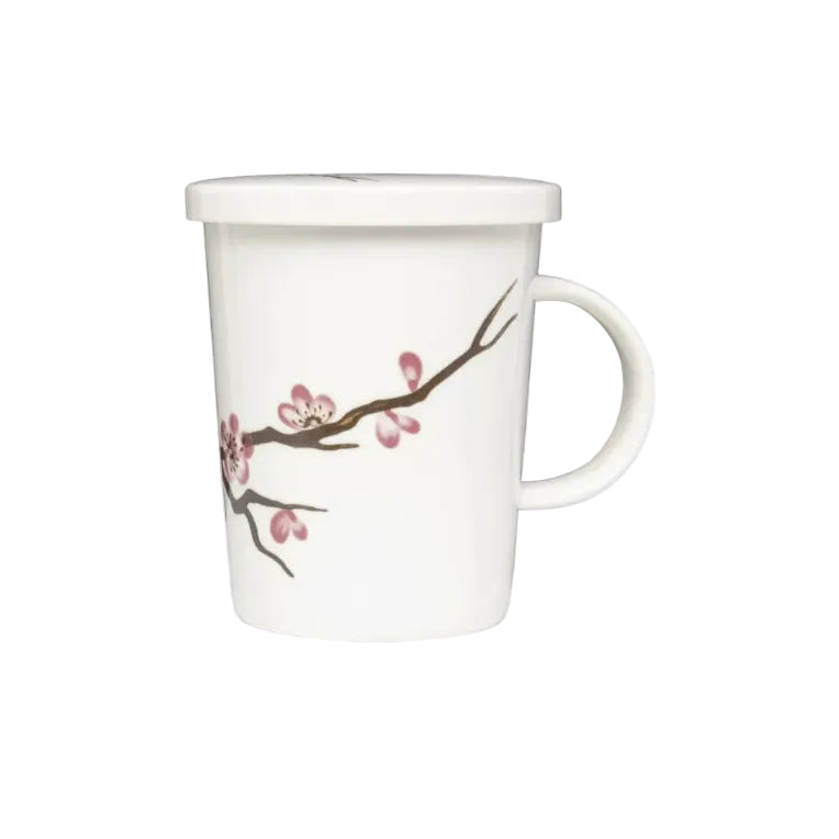 Edo Japan Theeset Sakura, Wit met roze kersenbloesem