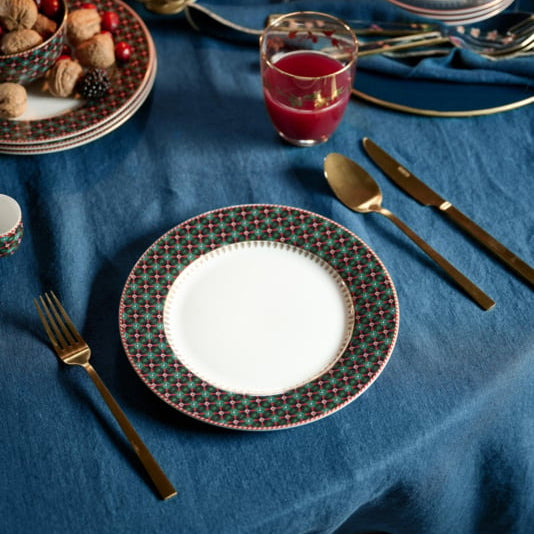 Pip Studio Berry Blues Ontbijtborden set van 4 - ⌀23cm