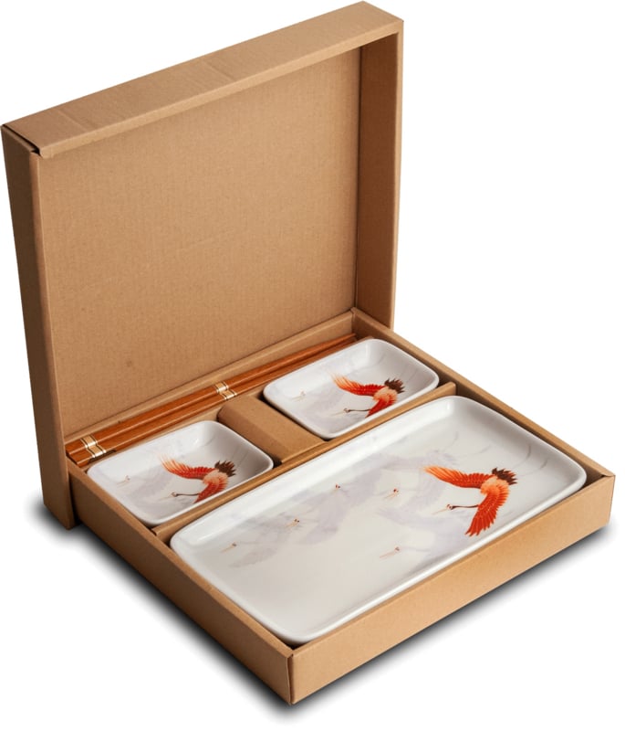 Edo Japan Sushi Set Crane für 2 Personen