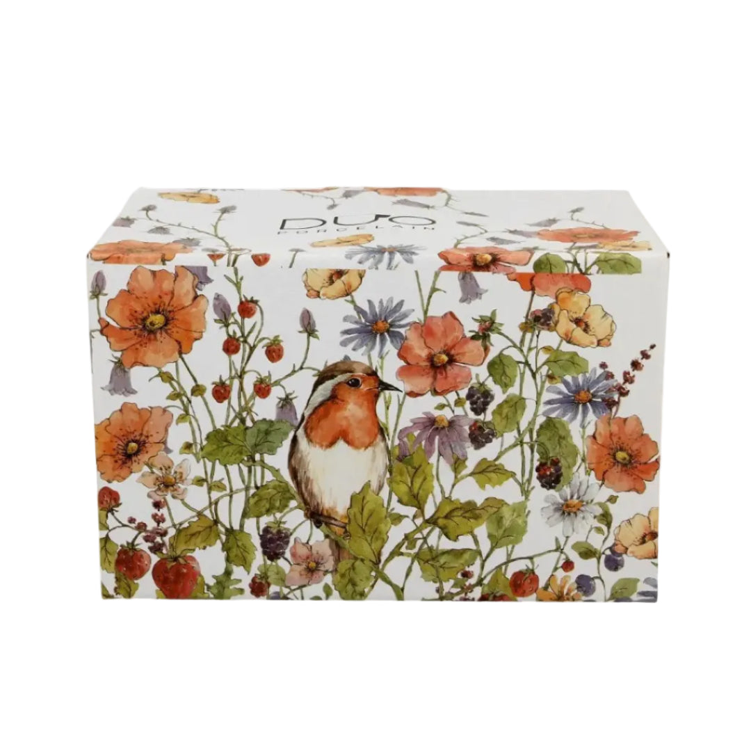 Set van 2 mokken in cadeaudoos van Duo Gifts Wildflowers