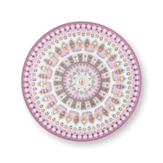 gebaksbord, lily en lotus lilac