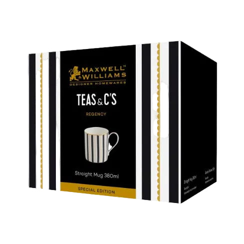 Maxwell and Williams Regency Black Mug 380ml Gift Box