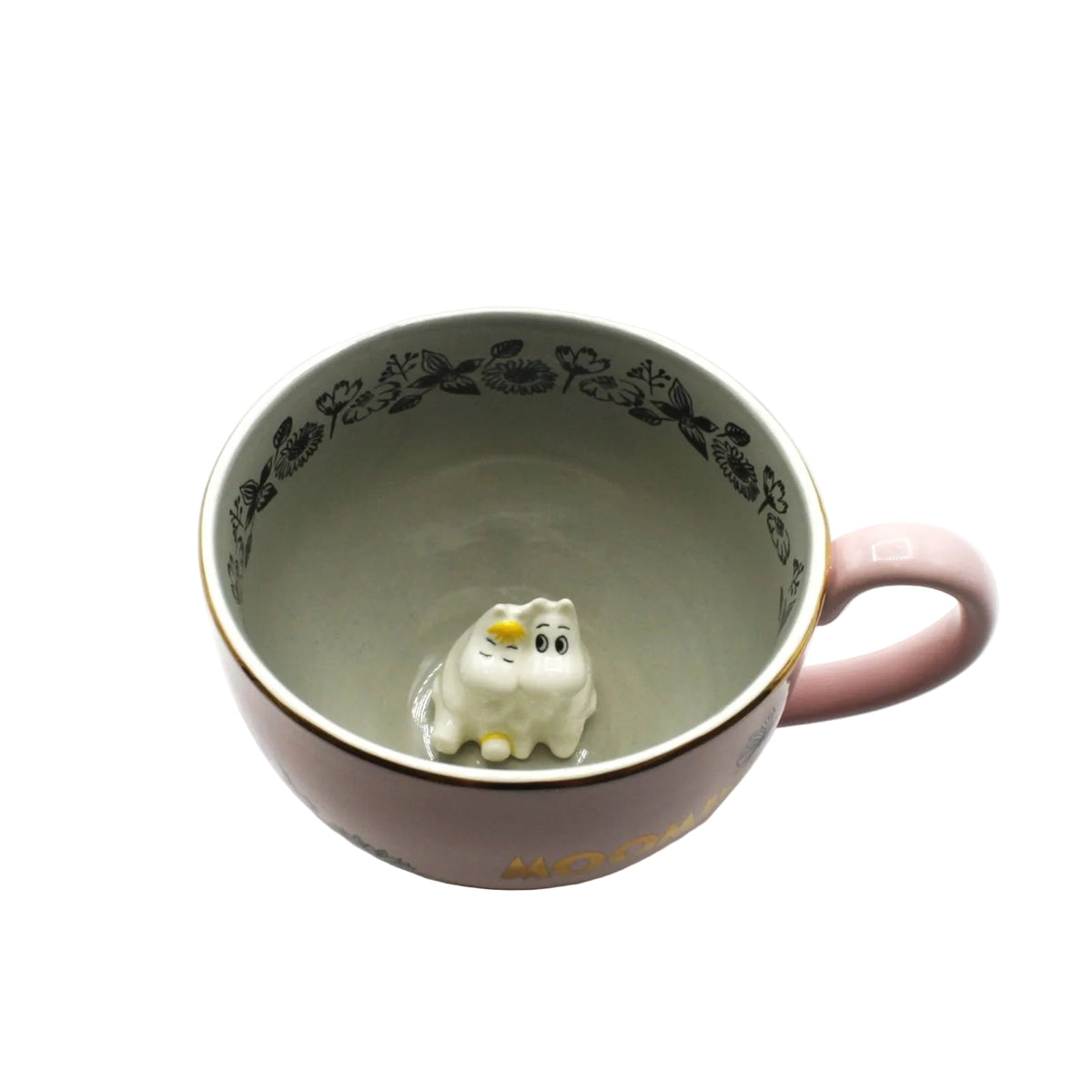 Moomin Mok op de bodem 3d moomin en 3d Snorkmaiden roze mok love. in cadeaudoos house of disaster