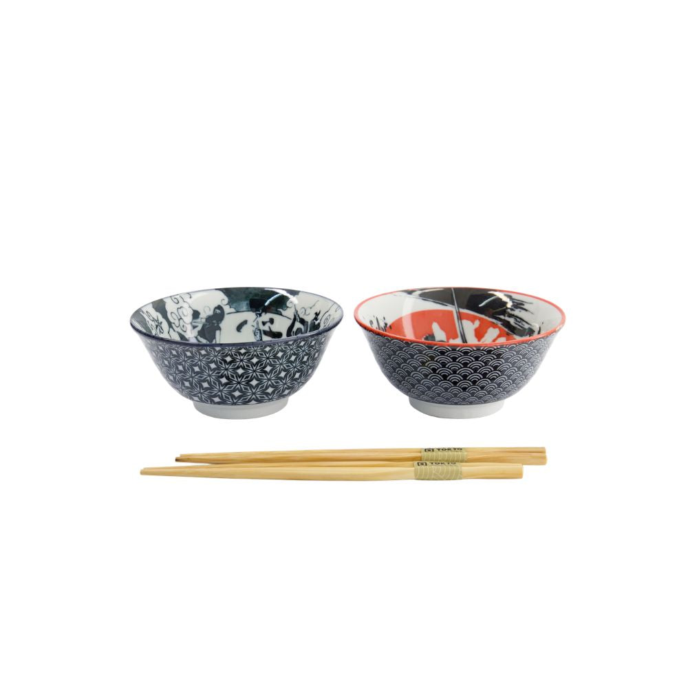 Asakusa Tayo Kommen Set Ninja – Set van 2 | Tokyo Design Studio zijkant