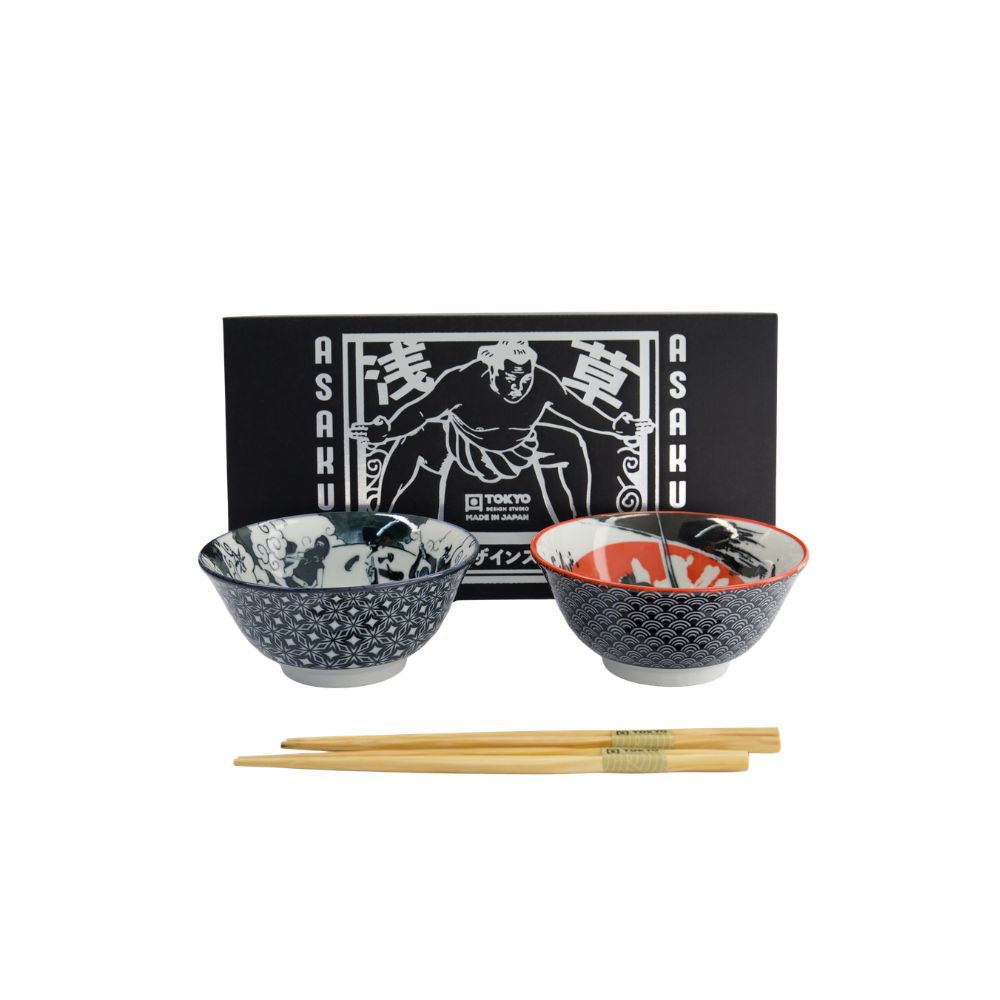 Asakusa Tayo Kommen Set Ninja – Set van 2 | Tokyo Design Studio in doos