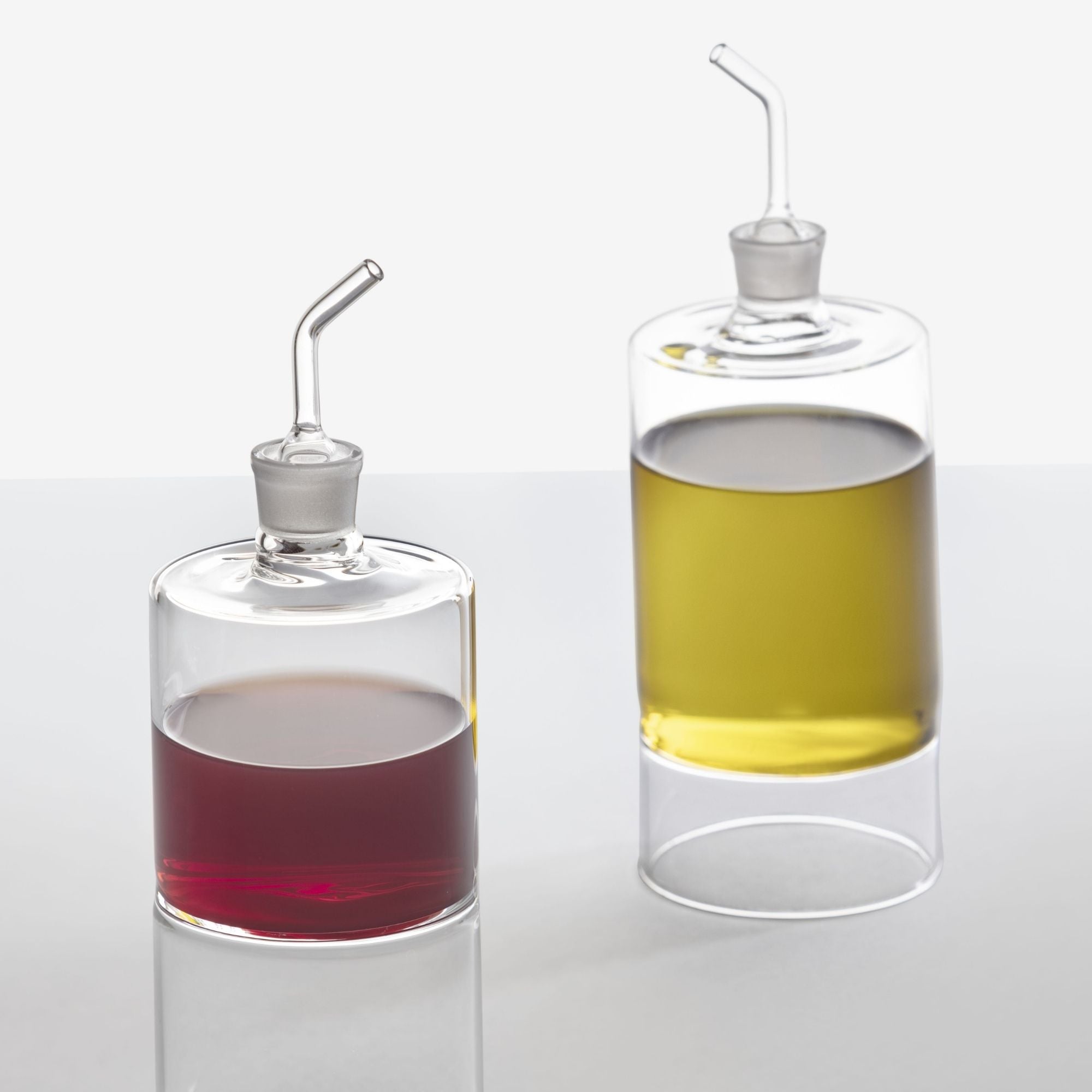 Ichendorf Milano Aria olijfolie & azijn fles – set van 2 | glazen olie- en azijnstel
