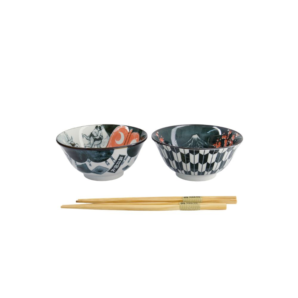Asakusa Tayo Kommen Set Sumo – Set van 2 | Tokyo Design Studio - Sumo worstelaar cadeaudoos