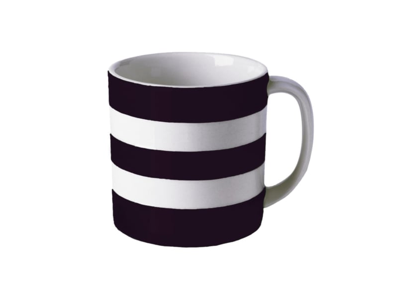 Cornishware Colours Schwarzer Becher - 420 ml