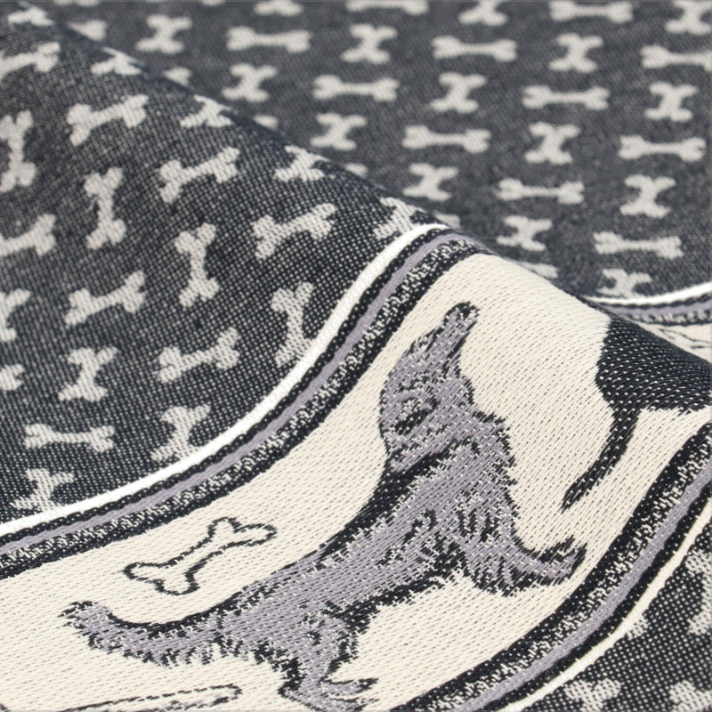 Bunzlau Castle Handdoek en Theedoek Set Honden - Zwart