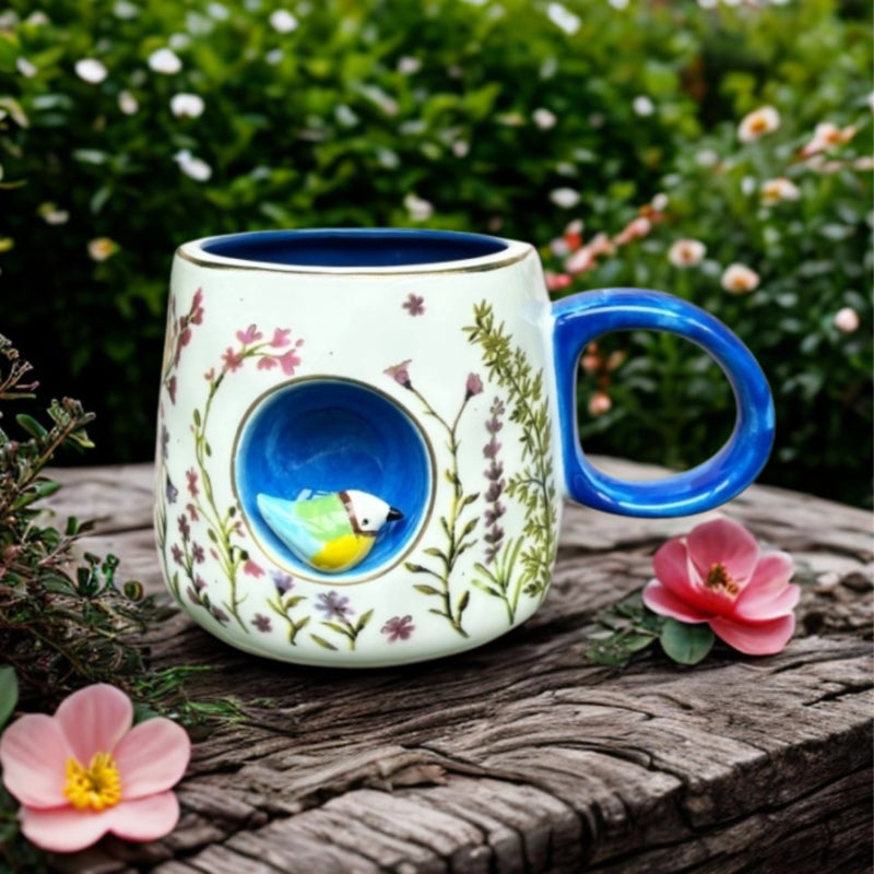 House of Disaster Secret Garden Mug - Bird - 300ml