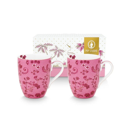 Pip Studio Jolie Pink Mokken Set van 2 - 350ml