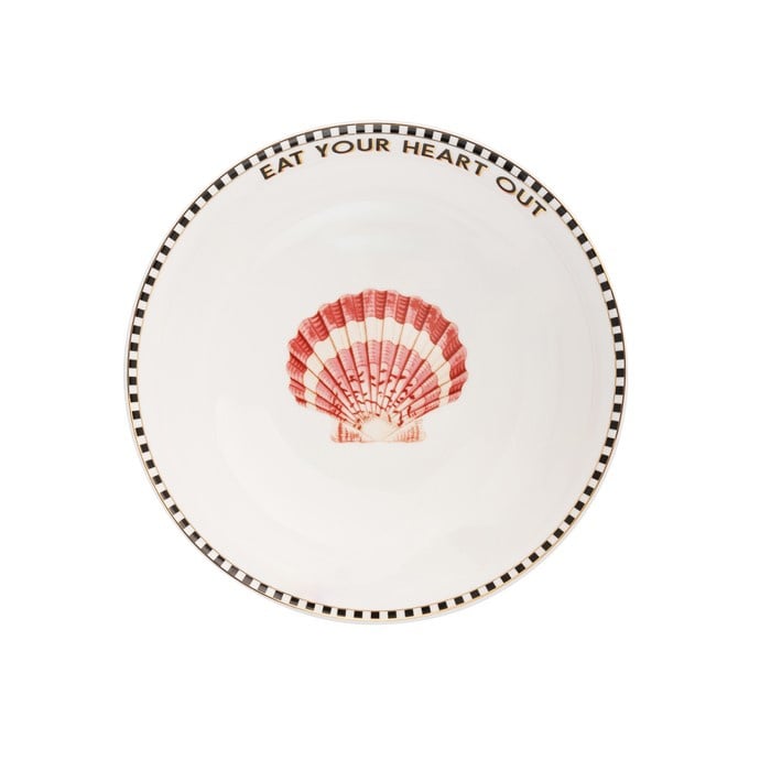 Yvonne Ellen London porseleinen Kom Schelp Roze - ⌀19.5cm