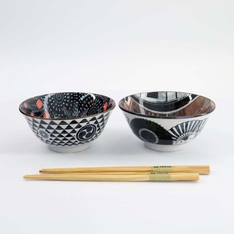 Asakusa Tayo Kommen Set Geisha – Set van 2 | Tokyo Design Studio