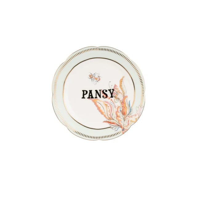 Yvonne Ellen Floral gebaksborden set – 4 porseleinen borden Ø16