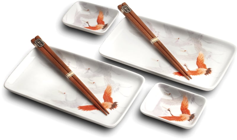 Edo Japan Sushi Set Crane für 2 Personen