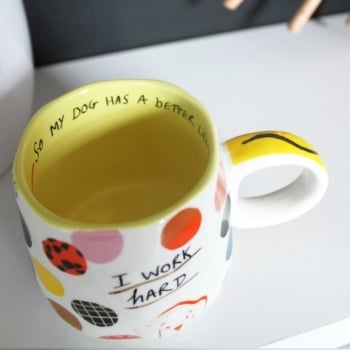 House of Disaster "I Work Hard Dog" - Mug - 300ml - Gift box