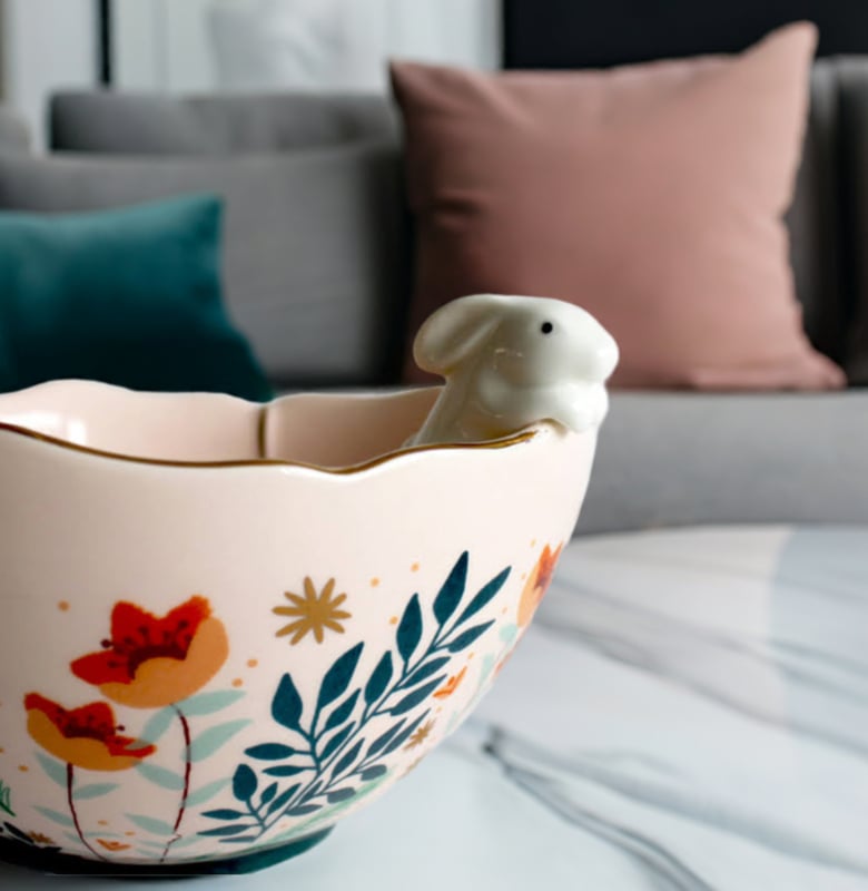 House of Disaster Secret Garden Kom Konijn - ⌀15cm