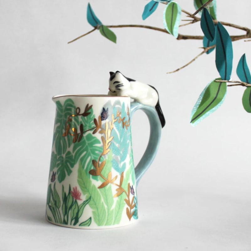 Haus des Unglücks Milchkanne – Katze – 200 ml – Geschenkbox