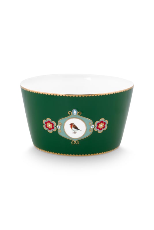 Pip Studio Love Birds Dark Green Kom - ⌀15cm
