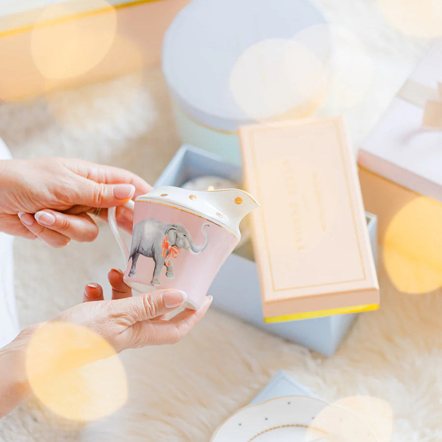 Yvonne Ellen London suikerpot en melkkannetje set porselein