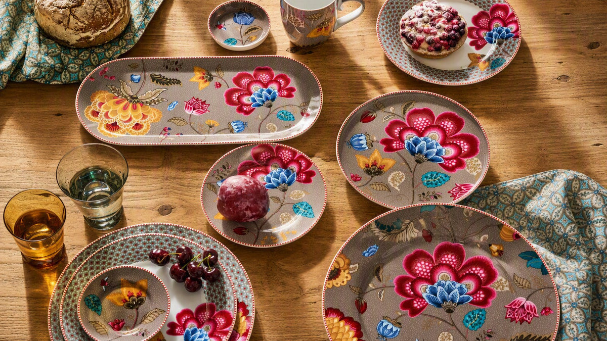 Pip Studio Servies Blooming Tales Fantasy khaki
