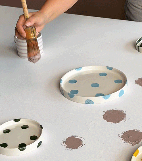 VT Wonen Dots Kuchenteller-Set 13 cm 5 Farben
