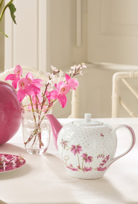 Pip Studio Jolie Pink Teapot - 1.6 Ltr