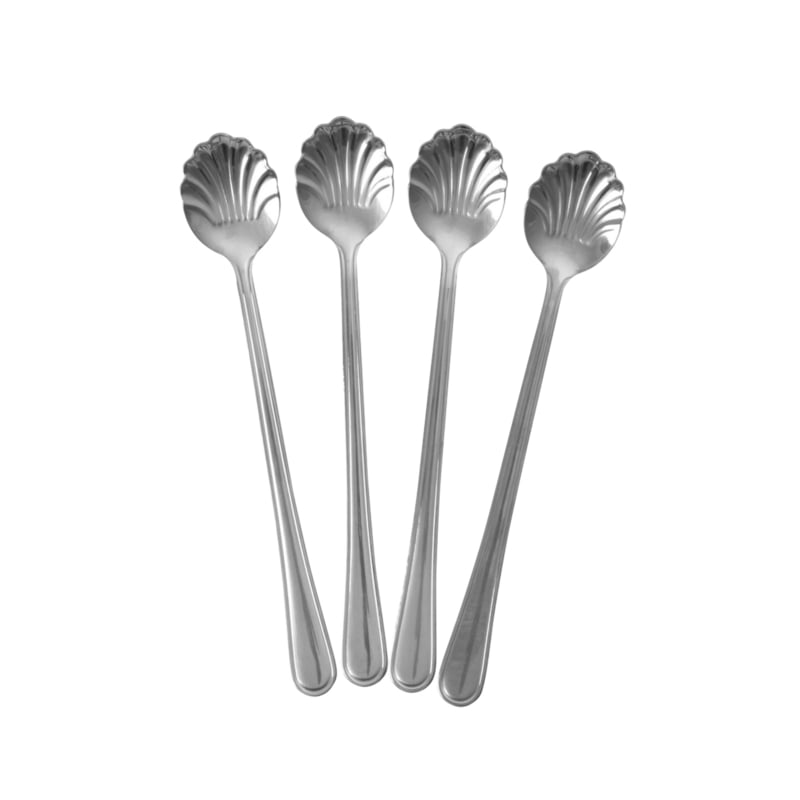 Rice by Rice Coffee Spoon Set of Four - Silver