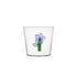 tumbler of waterglas met lila bloem van Ichendorf Milano Botanica inhoud 350ml in cadeaudoos