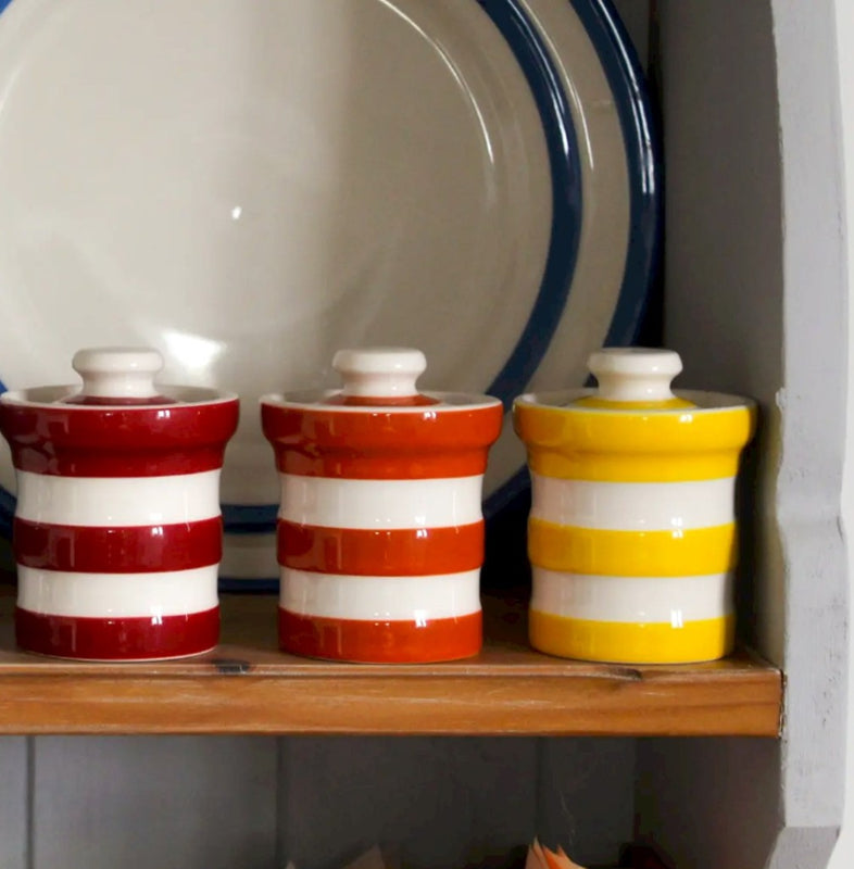 Cornishware Orange Spice Jar