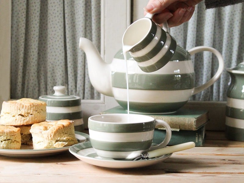 Cornishware Willow Green Becher 280 ml