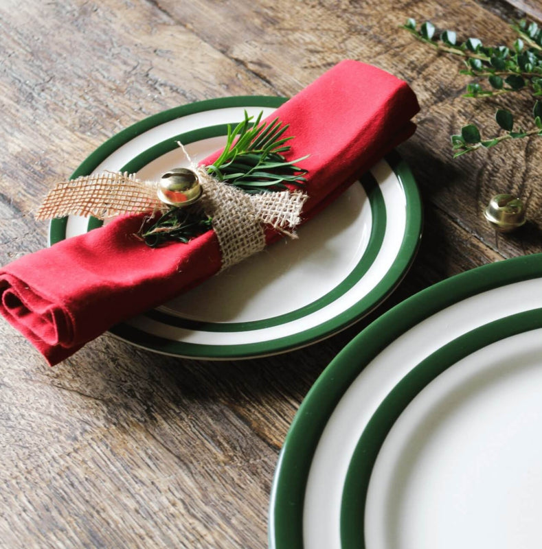 Cornishware Adder Green Lunchbord - ⌀24.5cm