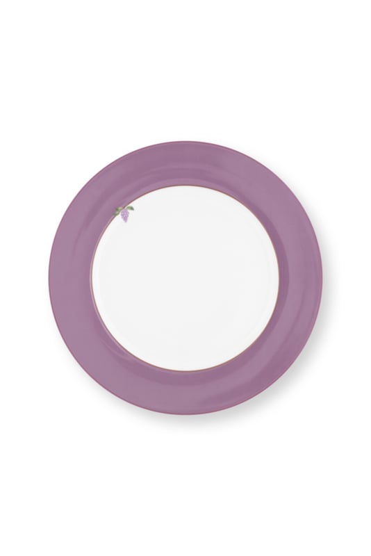 Pip Studio Lily &amp;amp; Lotus lunch plate ⌀23cm - Uni Lilac
