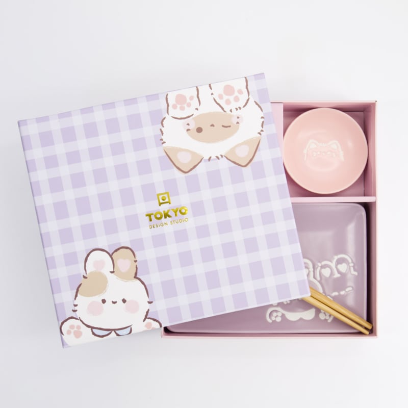 Tokyo Design Kawaii Sushiset Konijn en Kat - 2 personen